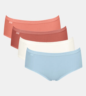 Sloggi Basic+ midi 4-pack multi-colour v022 Roze - 44
