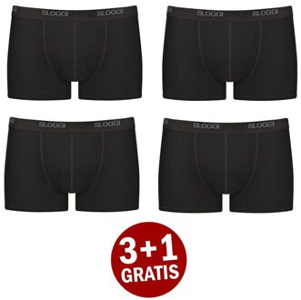Sloggi Basic short 4-pack zwart - L