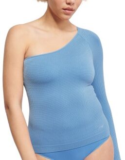 Sloggi EVER Infused Relax One-Shoulder Top * Actie * Blauw - X-Small,Small,Medium,Large,X-Large