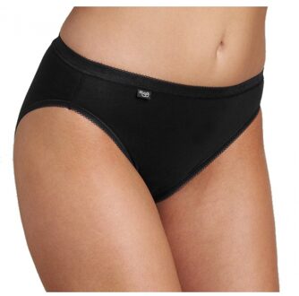 Sloggi Set van 4x stuks sloggi basic tai dames slips - Dames onderbroeken ondergoed, maat: 44 in het zwart