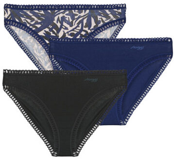 Sloggi Slips Sloggi GO Crush High leg PACK DE 3" Marine - XXL, S, L, XL, XS