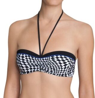 Sloggi Swim Black Pepita CTOWP 02 B-D * Actie * Versch.kleure/Patroon,Zwart - B 36,D 38