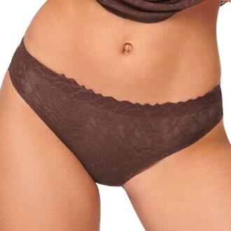 Sloggi ZERO Feel Lace 2.0 Brazil Panty Bruin,Lila,Blauw - X-Small,Small,X-Large