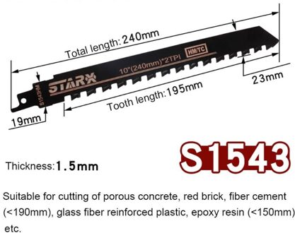 Sloop Metselwerk Zaagbladen Voor Snijden Betonblok Steen Legering Stalen Tanden Blades G8TB 305mm