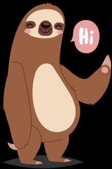 Sloth Hi Dames T-shirt - Zwart - 3XL