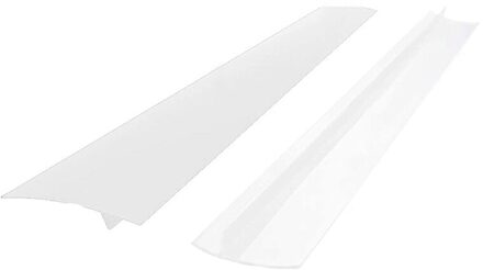 Slots Voor Cooktops Keuken Olie-Proof En Anti-Fouling Afdichting Inserts Siliconen Afdichtingen 2 Stuks wit