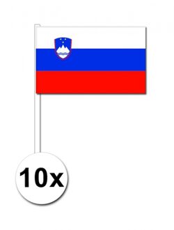 Slovenie zwaai vlaggetjes 10 stuks