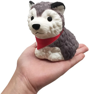 Slow Rising Squishy Puppy Dog Squeeze Husky Dog Jumbo Scented Decompression Cartoon Animals Relieves Stress Anxiety Toy
