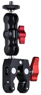 Slr Camera Magic Arm Dubbele Flitsschoen Balhoofd Krab Klauw Clip Universele Monitor Beugel Ball Head Clamp Super Houder stand