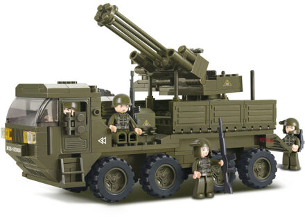 Sluban leger speelgoed - Bouwstenen - Luchtafweergeschut 36 cm Multikleur