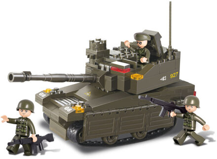 Sluban Tank Met 3 Soldaatjes 33 X 23,7 Cm Multikleur