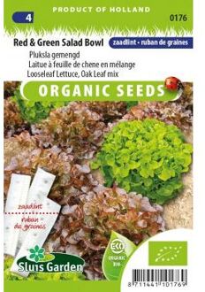 Sluis Garden Pluksla Red & Green Salad Bowl - BIO zaailint