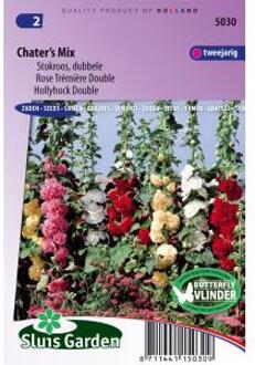 Sluis Garden Stokroos Double Chater's Mix (Alcea rosea)