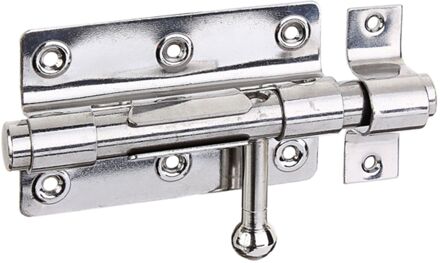 Sluitgrendel Met Bevestigd Tegenstuk - Rvs - 100x153 Mm