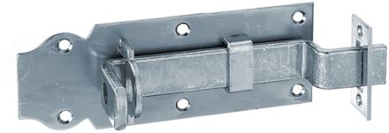 Sluitgrendel Met Platte Greep - Blauw Verzinkt Staal - 140x52 Mm