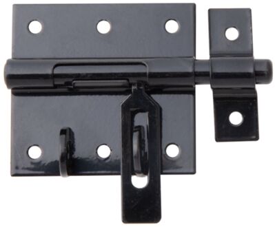 Sluitgrendel Met Platte Greep - Verzinkt Staal - 70x100 Mm