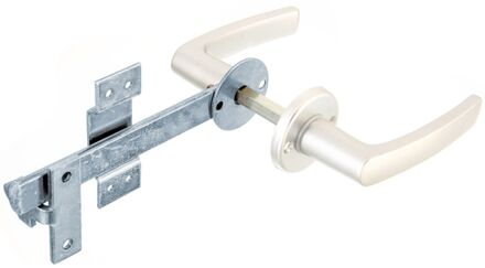 Sluiting Enkele Vlechthekdeur + Drukknop En Rozet 170mm