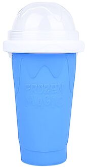 Slushy Maker Blender Keuken Diy Dubbele Cup Smoothie Pinch Ice Cup Siliconen Draagbare 250Ml Knijpt Icys Cup Draagbare Blender