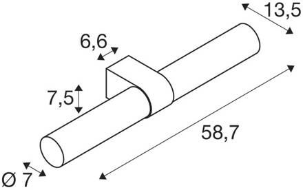 SLV badkamer wandlamp Lygant dubbel, zwart, aluminium