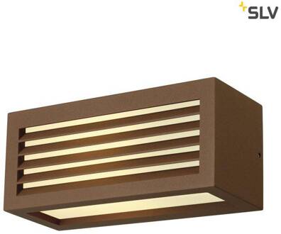 SLV BOX-L E27 ROESTKLEUR wandlamp