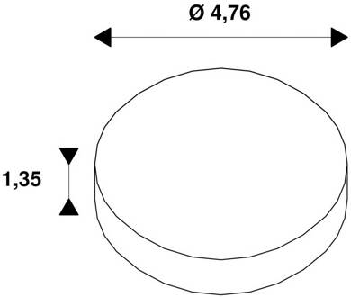 SLV decoratie ring Noblo, goudkleurig, Ø 5 cm, kunststof