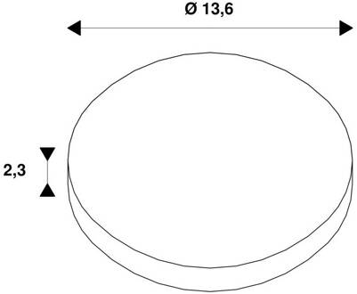 SLV Dekoring Light Eye 150, glanzend chroom, Ø 14 cm, metaal