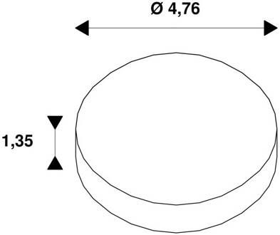 SLV Dekoring Noblo, wit, Ø 5 cm, kunststof