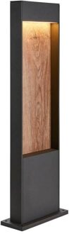 SLV FLATT 65 antraciet / bruin tuinlamp