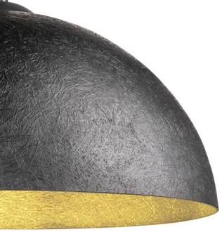 SLV hanglamp Forchini, 50 cm zwart/goudkleurig kunststof zwart, goudkleurig