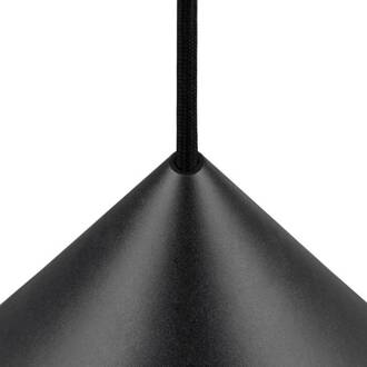 SLV hanglamp Magico, Ø 38 cm, zwart mat, metaal