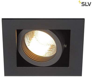 SLV Kadux 1 GU10 230V ZWART inbouwspot