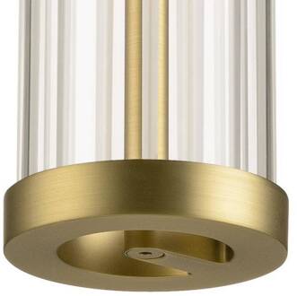 SLV LED hanglamp Quimera, messingkleurig, Ø 8 cm, CCT messingkleurig, helder