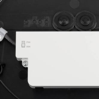 SLV LED plafondlamp Decona, Ø 30 cm, zwart, metaal, CCT