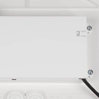 SLV LED plafondlamp Decona, Ø 42 cm, wit,  metaal, CCT