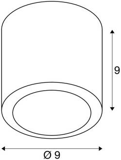 SLV LED plafondlamp Oculus, koperkleurig, 9 cm dimbaar tot warm koperkleurig donker