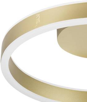 SLV LED plafondlamp One, Ø 40 cm, messingkleurig metaal CCT