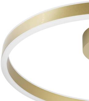 SLV LED plafondlamp One, Ø 60 cm, messingkleurig metaal CCT