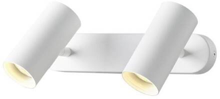 SLV LED plafondspot Noblo, lengte 24 cm, metaal, 2-lamps. wit