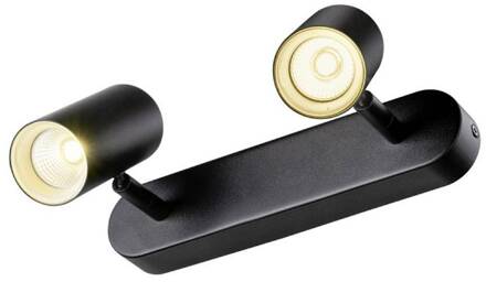 SLV LED plafondspot Noblo, zwart, 3.000 K, lengte 24 cm