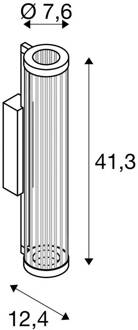 SLV LED wandlamp Quimera, messingkleurig, hoogte 41 cm, CCT messingkleurig, helder