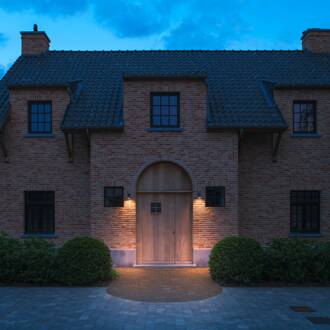 SLV LED wandlamp S-Cube, antraciet, aluminium, breedte 9,5 cm, CCT