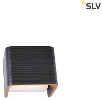 SLV MANA 1 hout / grijs lampenkap