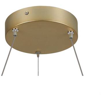 SLV One 60 LED hanglamp, CCT, messing, Ø 60 cm