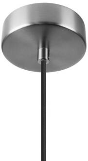 SLV Pantilo Rope 27 hanglamp, zwart/grijs/zilver glas Ø 27 cm zwart, rookgrijs-transparant, zilver