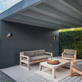 SLV Photoni wandlamp, zwart, aluminium, breedte 25 cm