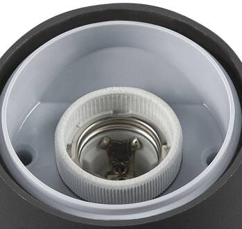 SLV Tuinpadverlichting antraciet cilinder 60 cm antraciet, opaal