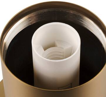 SLV Varyt tafellamp, messingkleurig, aluminium, hoogte 19,2 cm