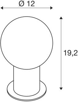 SLV Varyt tafellamp, wit, aluminium, hoogte 19,2 cm