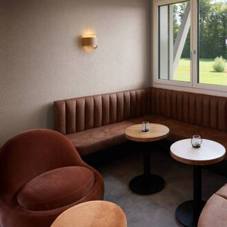 SLV wandlamp Pantilo Rope bruin/amber/goud glas breedte 20cm natuurlijk bruin, amber, goud