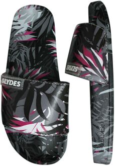 Slydes Cyberise Slide Dames Slip On Flip Flop Sliders Sandalen F Multi Veelkleurig